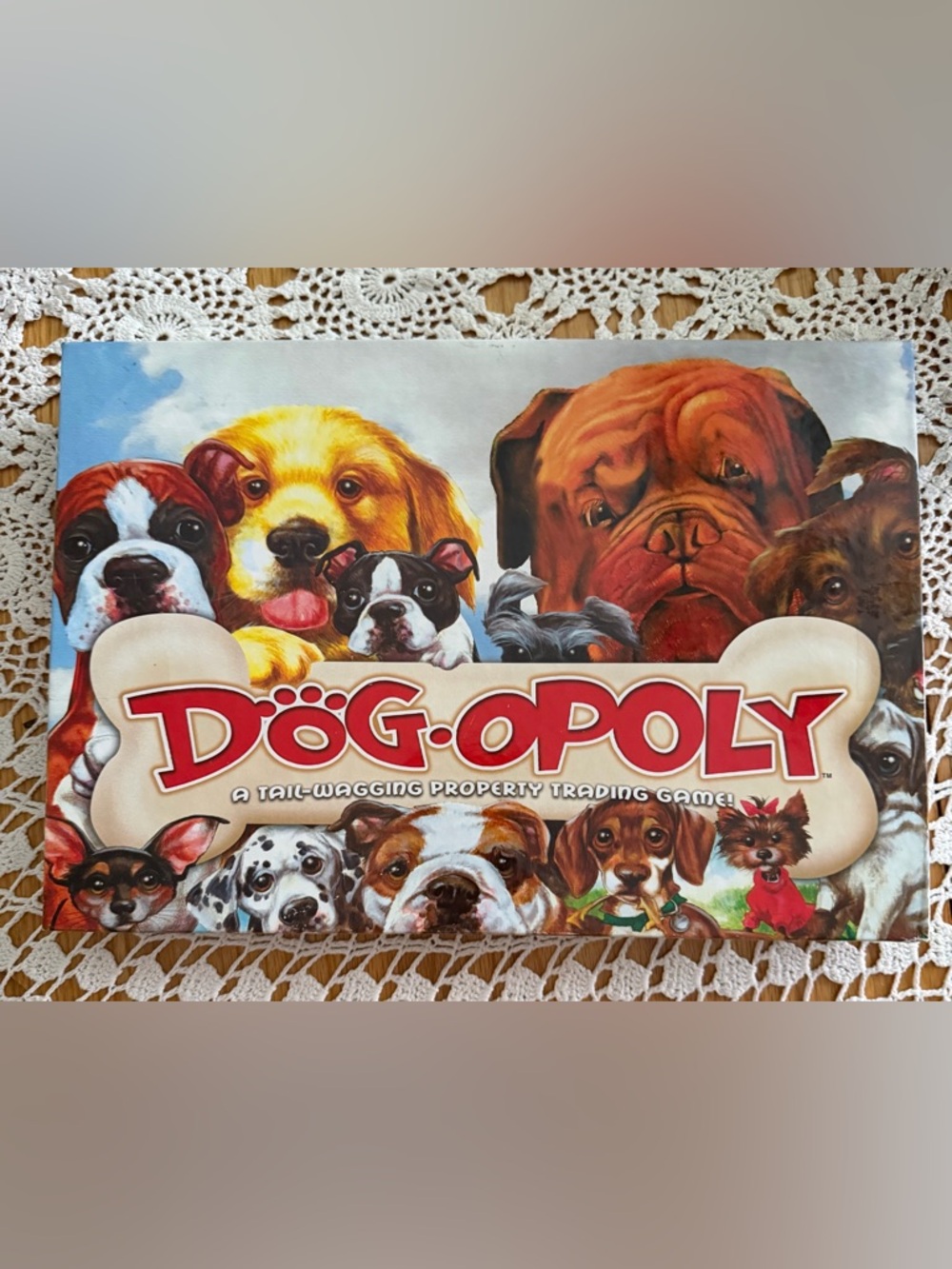 Dog-Opoly Board Game - Colorful Dog Artwork